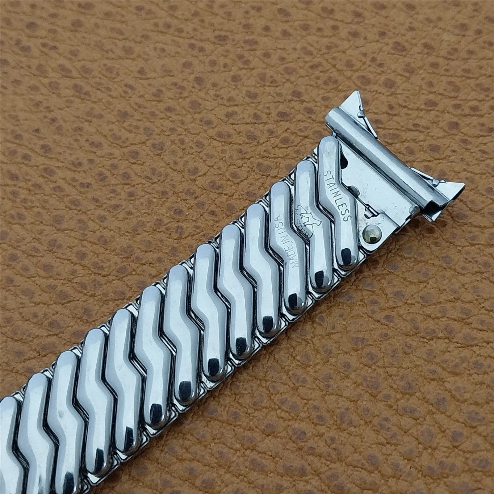 16mm 18mm 19mm Stainless Steel Foster Classic Unused 1950s Vintage Watch Band