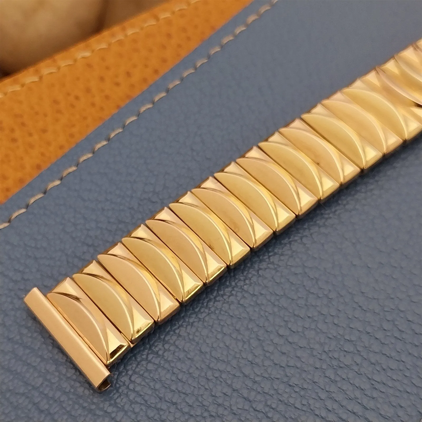 1940s Harwood Expansion Rose & Yellow Gold Filled Unused Vintage Watch Band