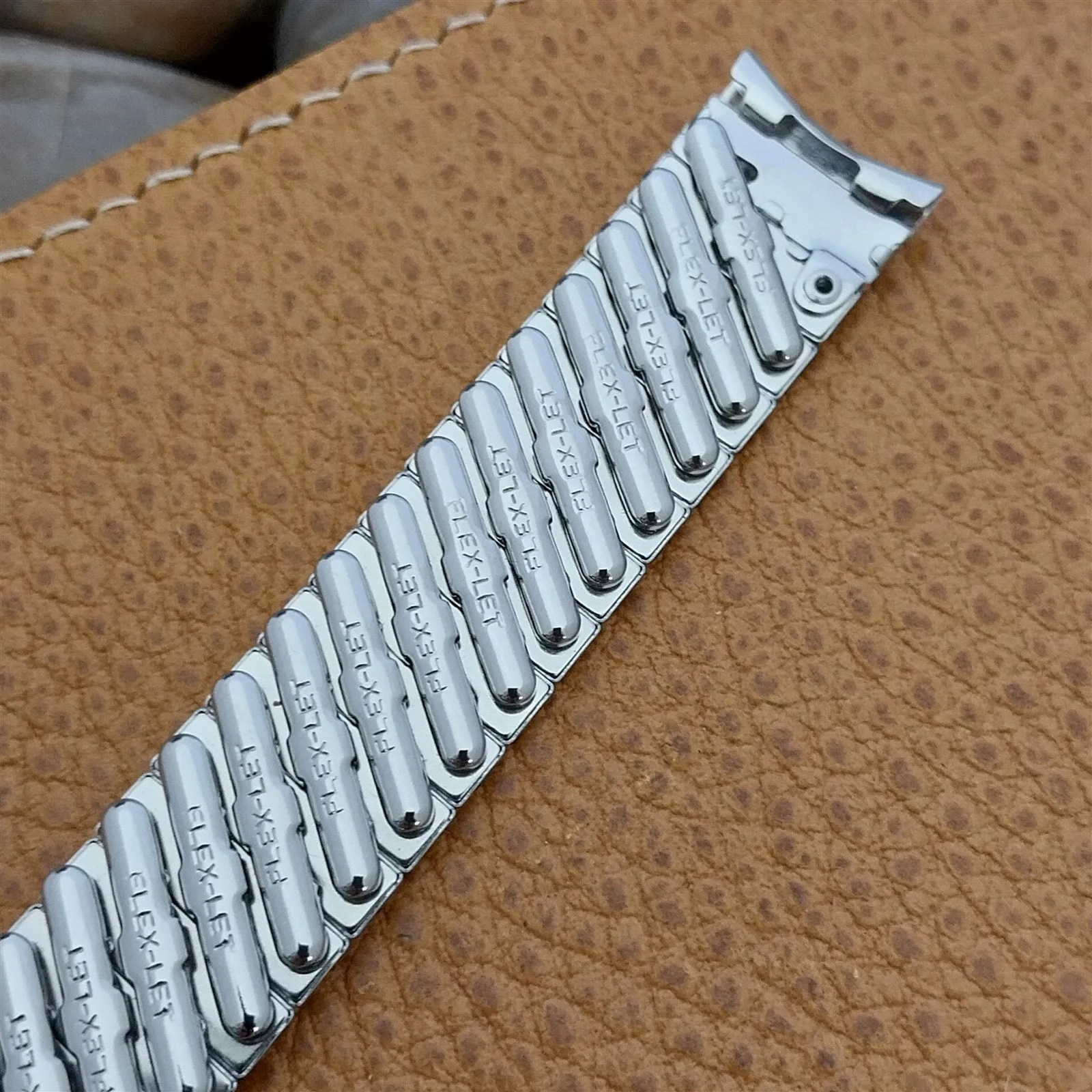 1956 Flex-Let USA Stainless Steel Expansion Unused nos Vintage Watch Band