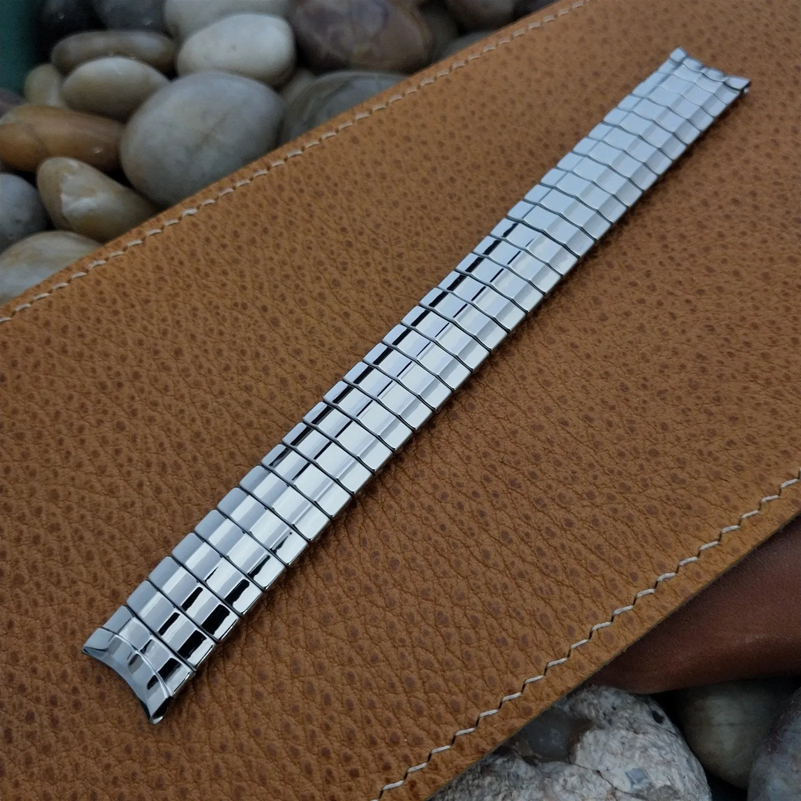 1956 Flex-Let USA Stainless Steel Expansion Unused nos Vintage Watch Band