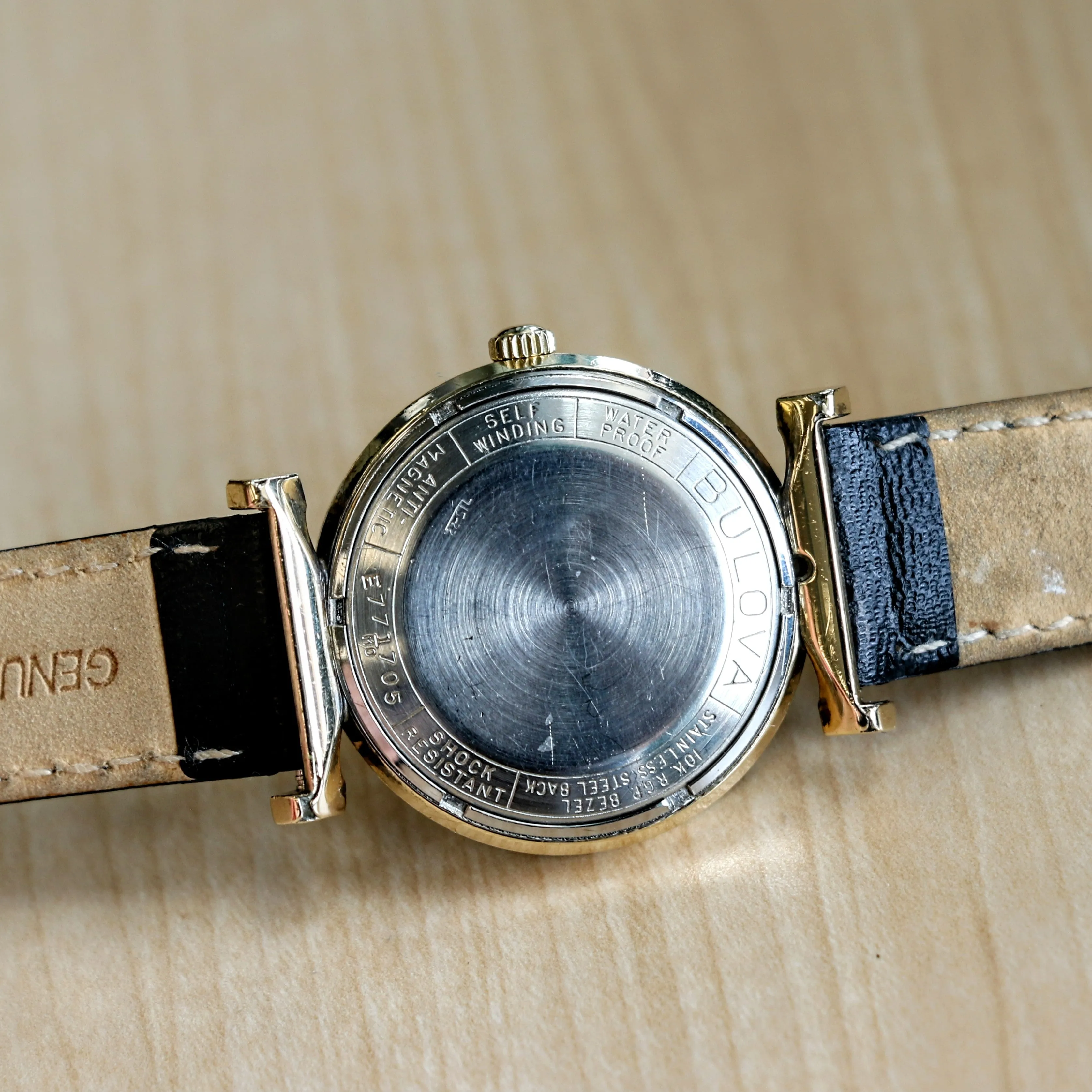 1960 BULOVA 23 "TAW" Automatic Watch 23 Jewels Cal. 10BZACTextured Dial Fancy Lugs & Case