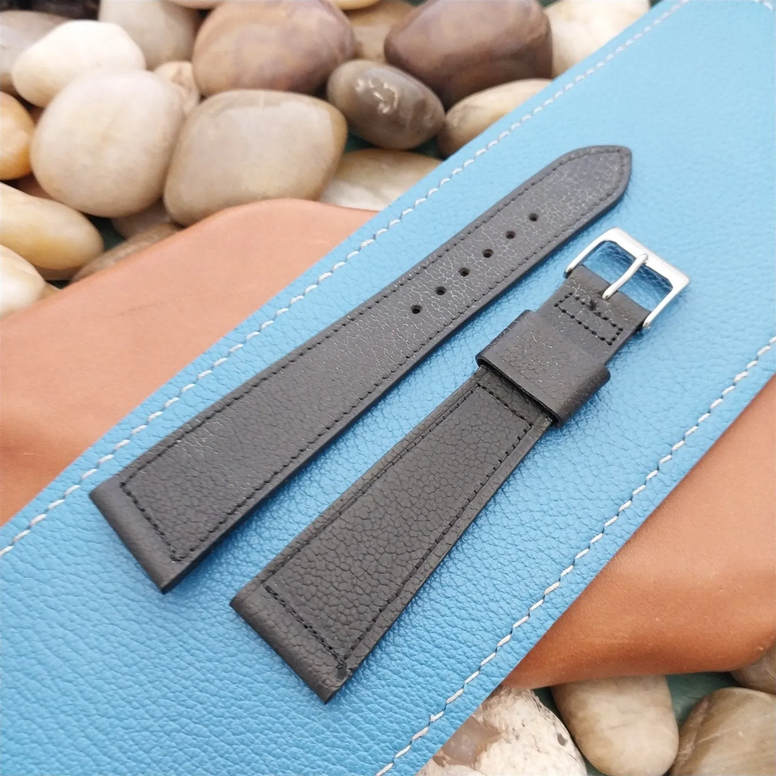 1960s Vintage Watch Band Classic 22mm Speidel USA nos Unused Long Tapered Strap