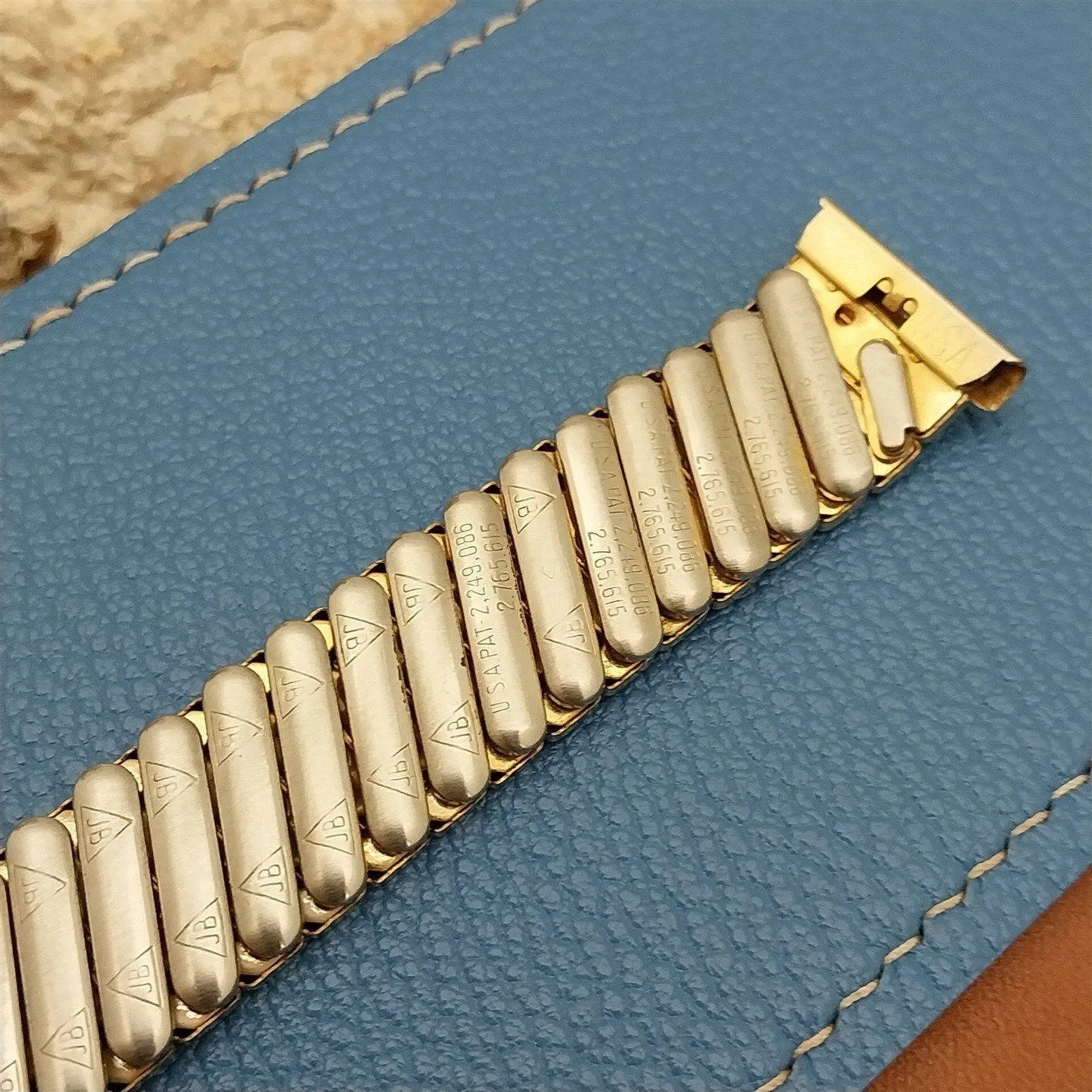 19mm 18mm 16mm Gold-Fill JB Champion Diamond Jim Unused 1950s Vintage Watch Band
