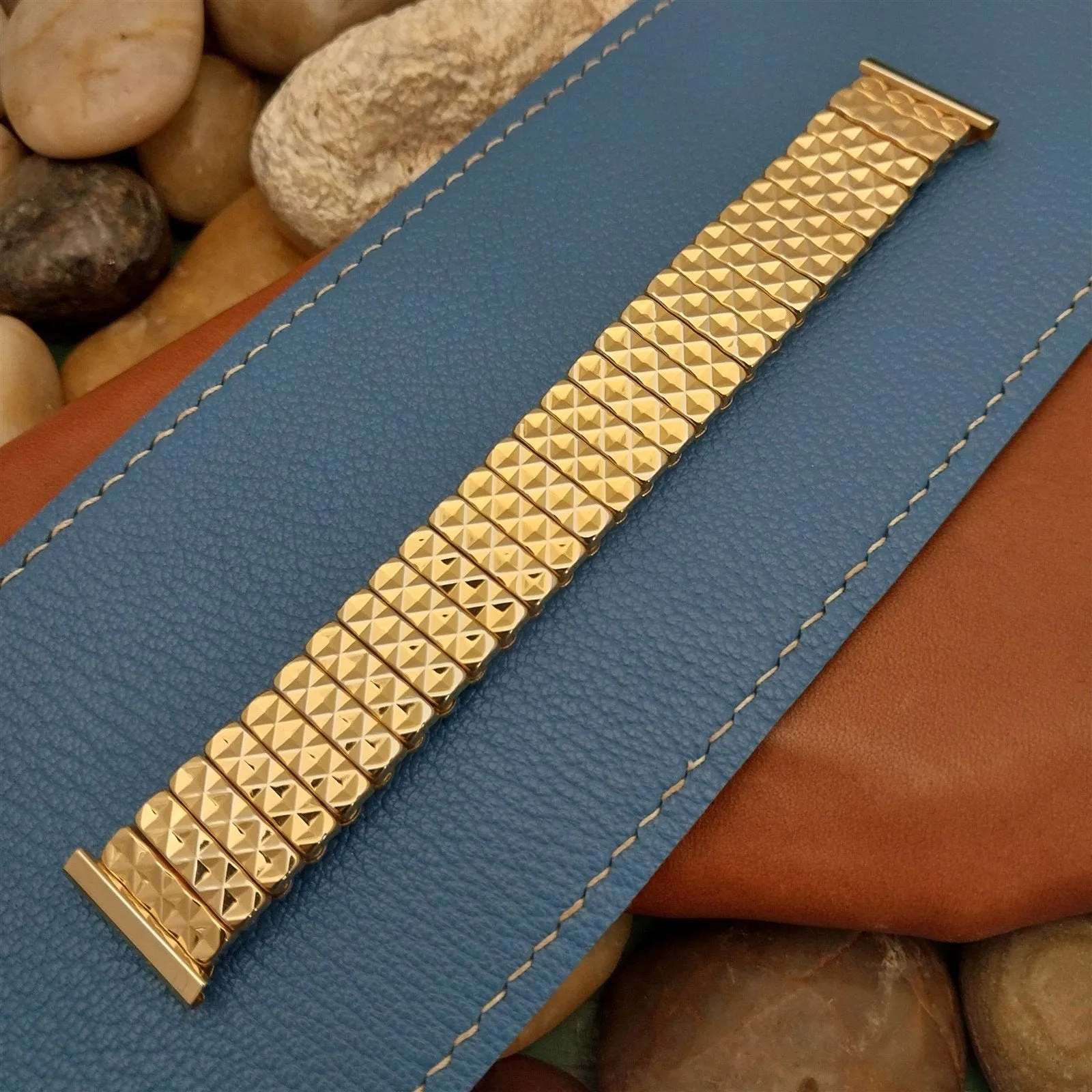 19mm 18mm 16mm Gold-Fill JB Champion Diamond Jim Unused 1950s Vintage Watch Band