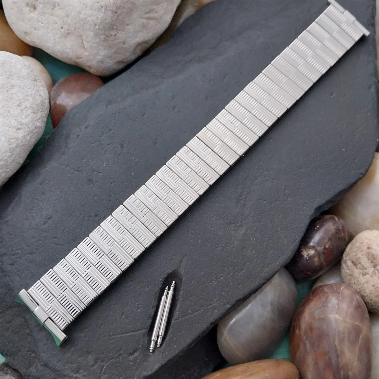 19mm 18mm JB Champion Stainless Steel PrestoFlex 1960s Unused Vintage Watch Band
