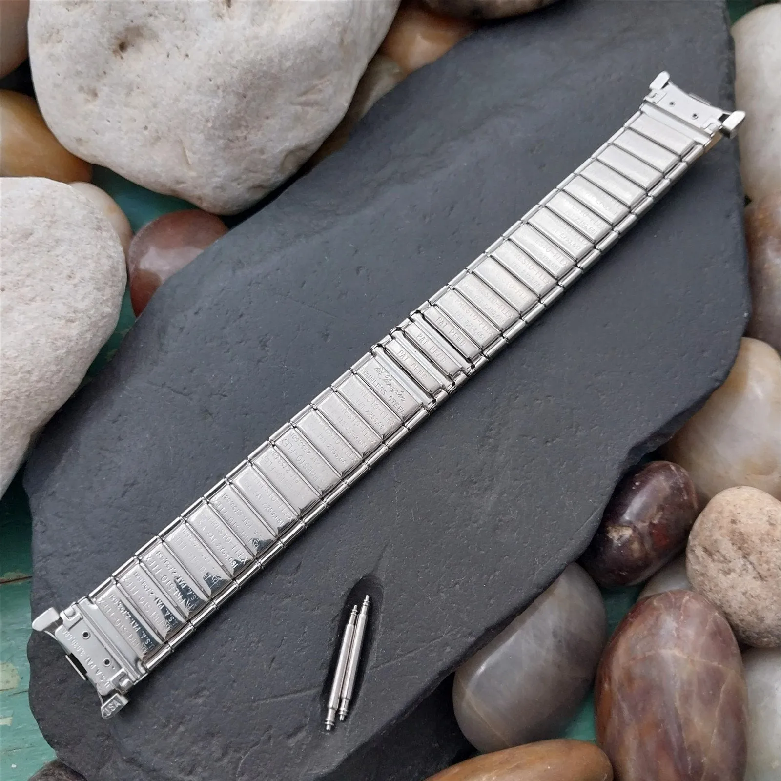 19mm 18mm JB Champion Stainless Steel PrestoFlex 1960s Unused Vintage Watch Band