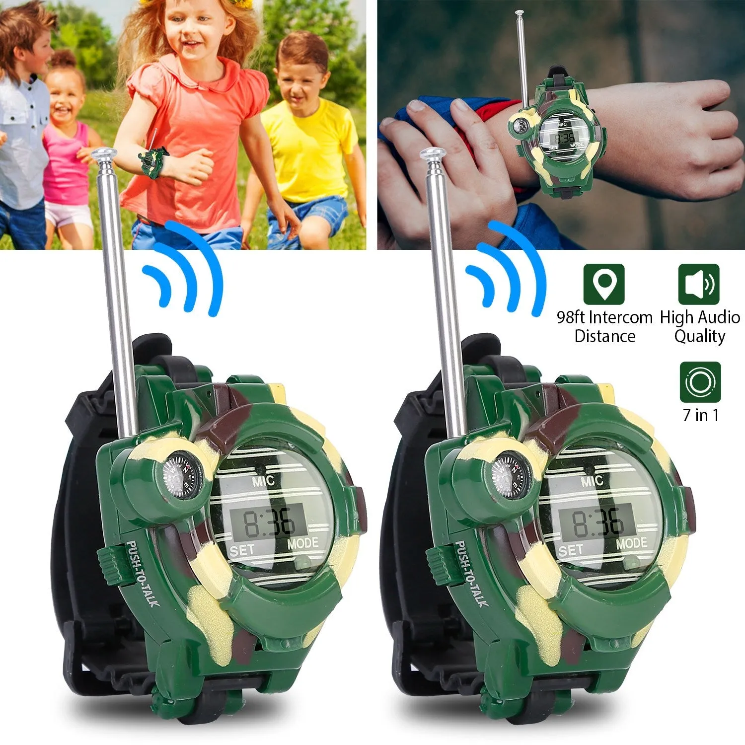 2-Pack: Walkie Talkies Watches Toy