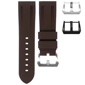 26MM LUG WIDTH STRAP - ESPRESSO RUBBER