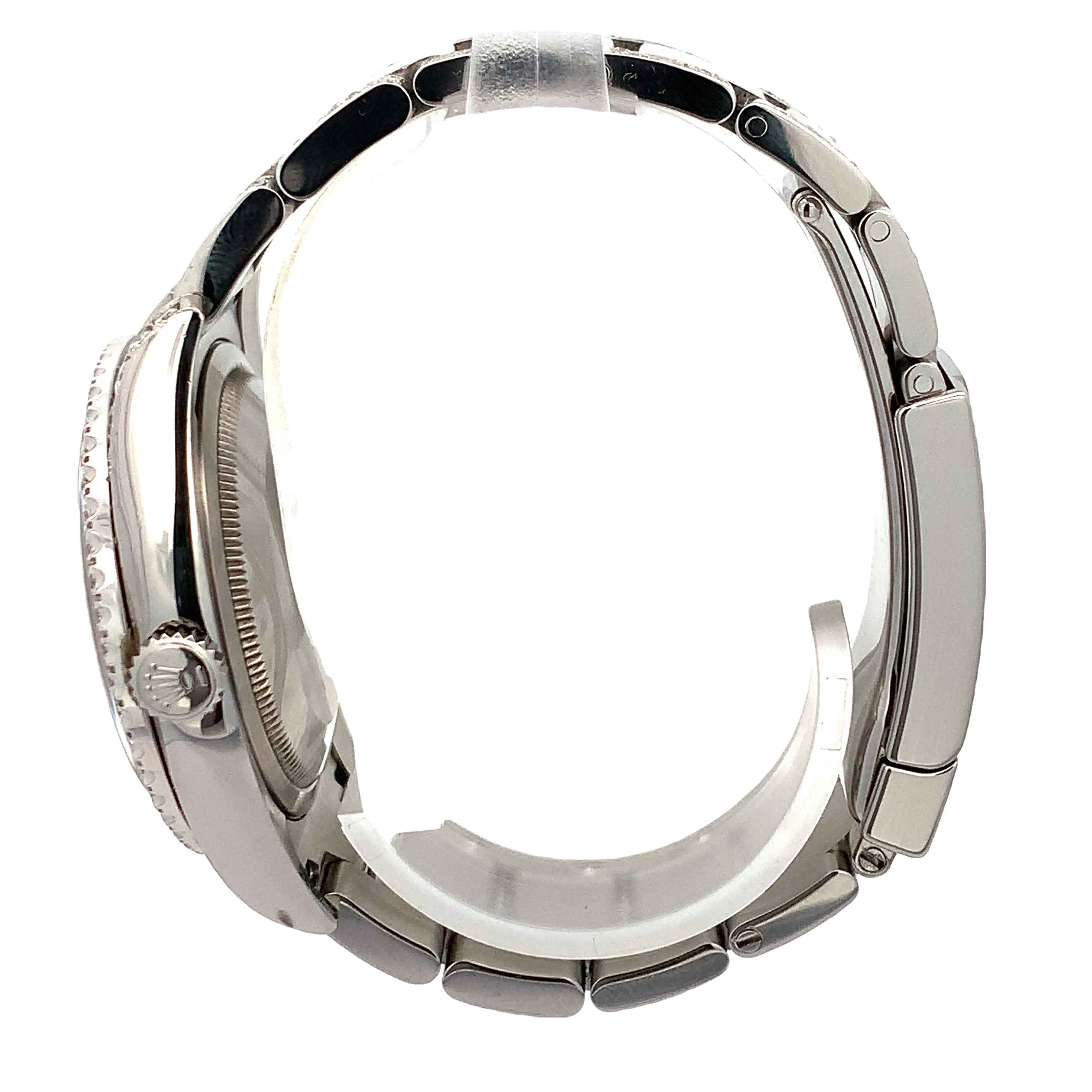 36mm Rolex Watch with Stainless Steel Oyster Diamond Bracelet (silver dial, diamond dial)