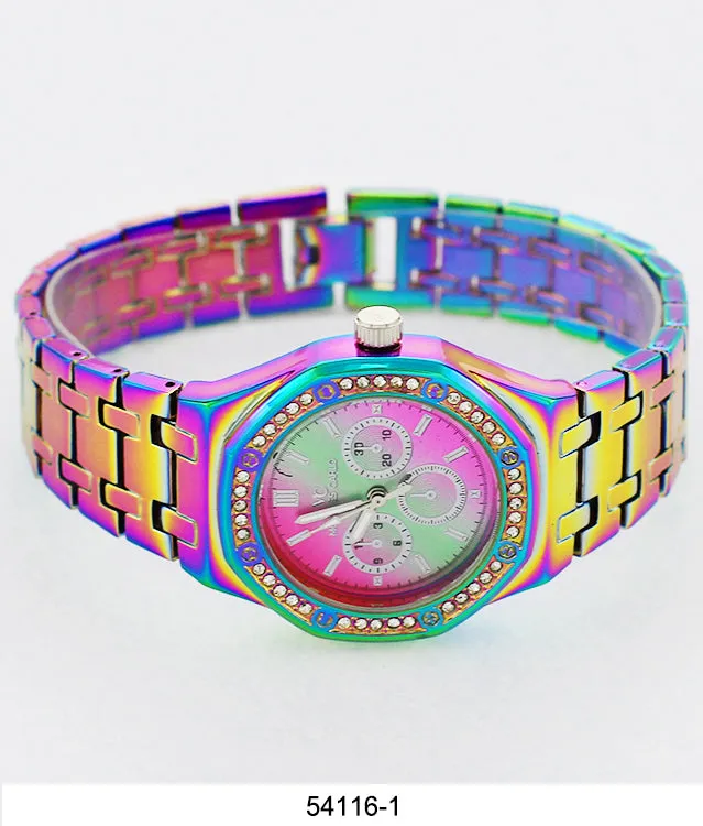 5411-Montres Carlo Metal Band Watch