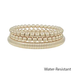 6MM Beaded Stretch Bracelet Set