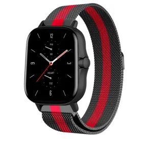 Amazfit GTS 2 Milanese Strap (Black/Red)
