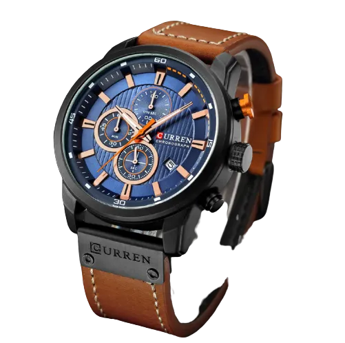Amazing Quartz Men Leather Wrist Band Watch