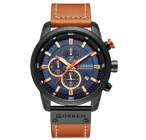 Amazing Quartz Men Leather Wrist Band Watch