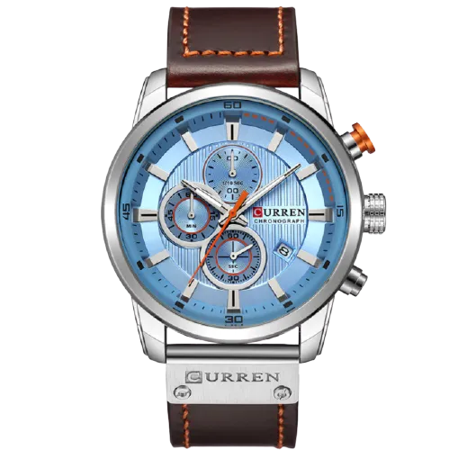 Amazing Quartz Men Leather Wrist Band Watch