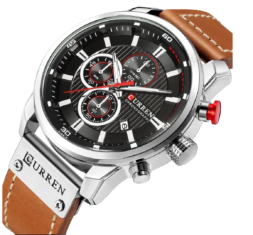 Amazing Quartz Men Leather Wrist Band Watch
