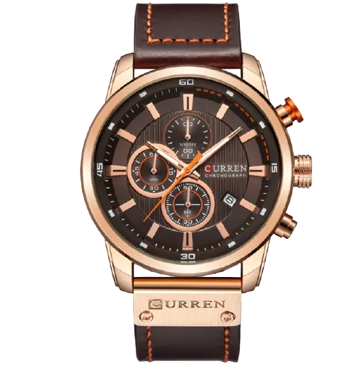 Amazing Quartz Men Leather Wrist Band Watch