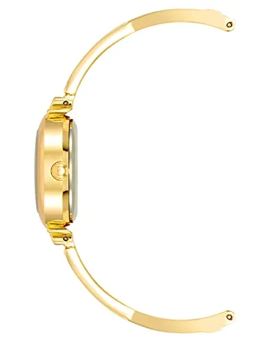 Anne Klein Women's Premium Crystal Accented Bangle Watch and Bracelet Set