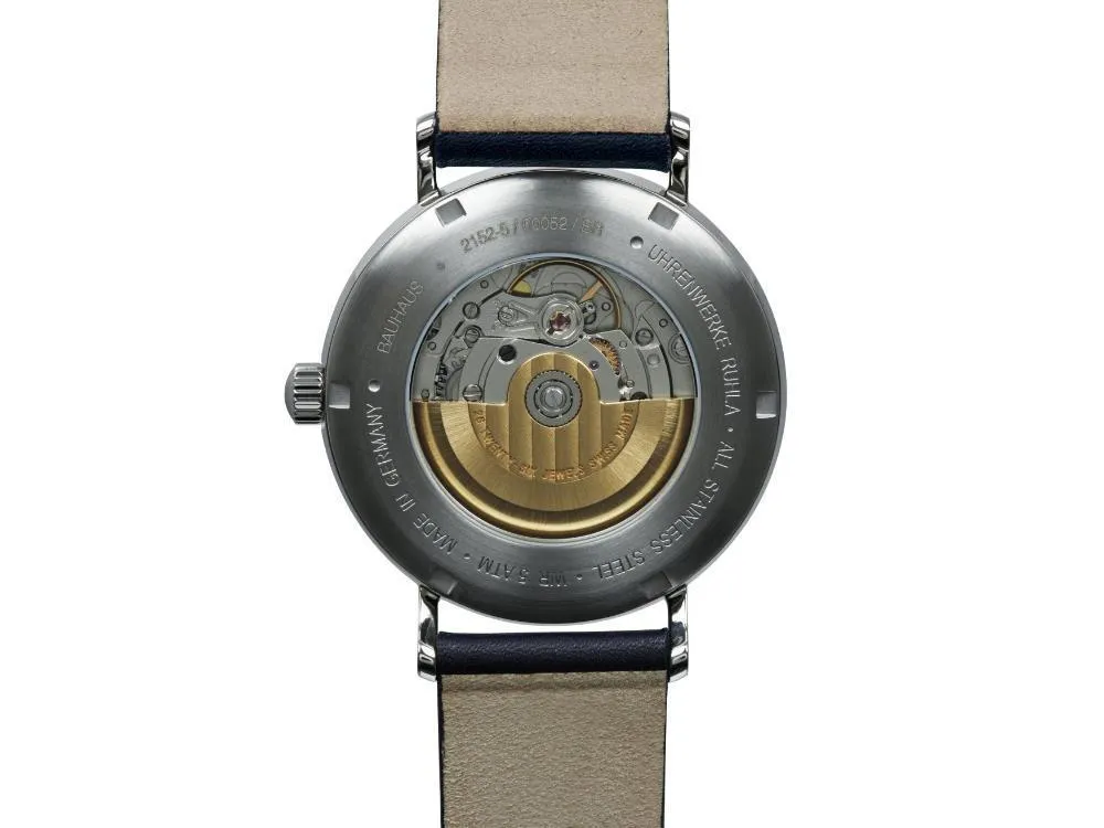 Bauhaus Automatic Watch, Beige, 41 mm, Day, 2152-5