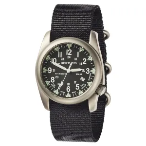 Bertucci A-4T Super Yankee Illuminated Special Edition Mens Black Nylon Band Black Quartz Dial Watch - 13480