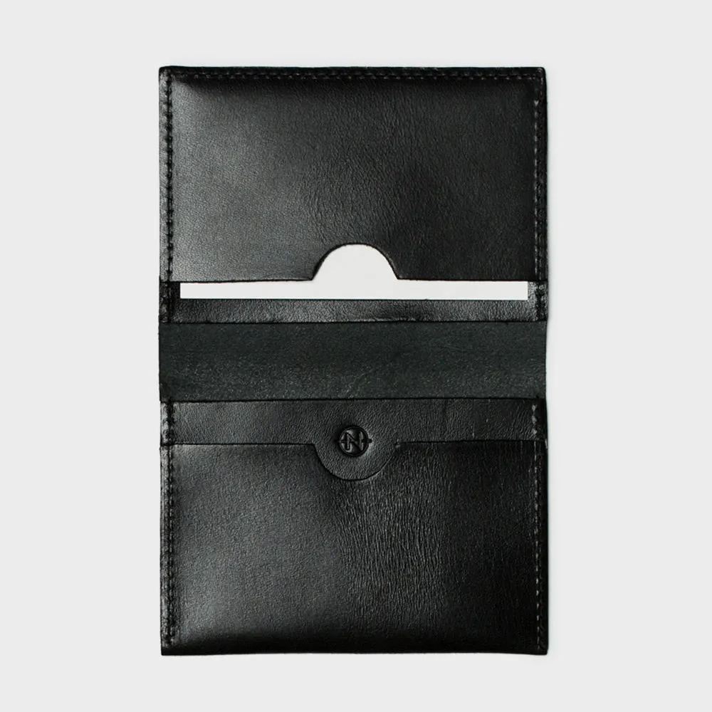 Bi-Fold Card Holder: Black