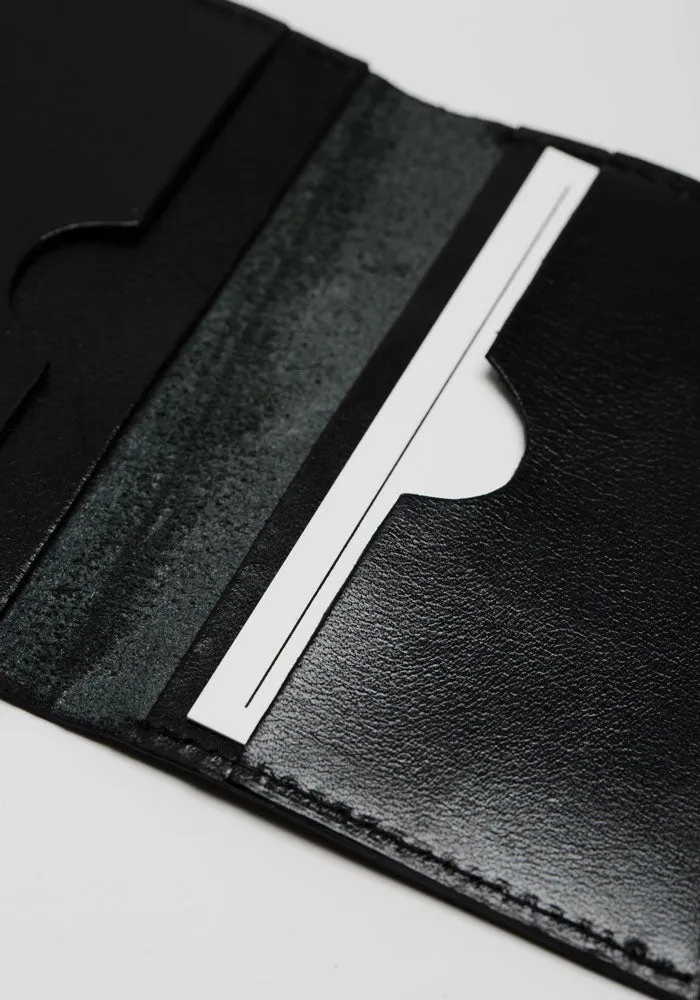 Bi-Fold Card Holder: Black