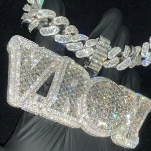 Bing Iced Out Custom Name, Hip Hop Customized letters Necklaces For Men