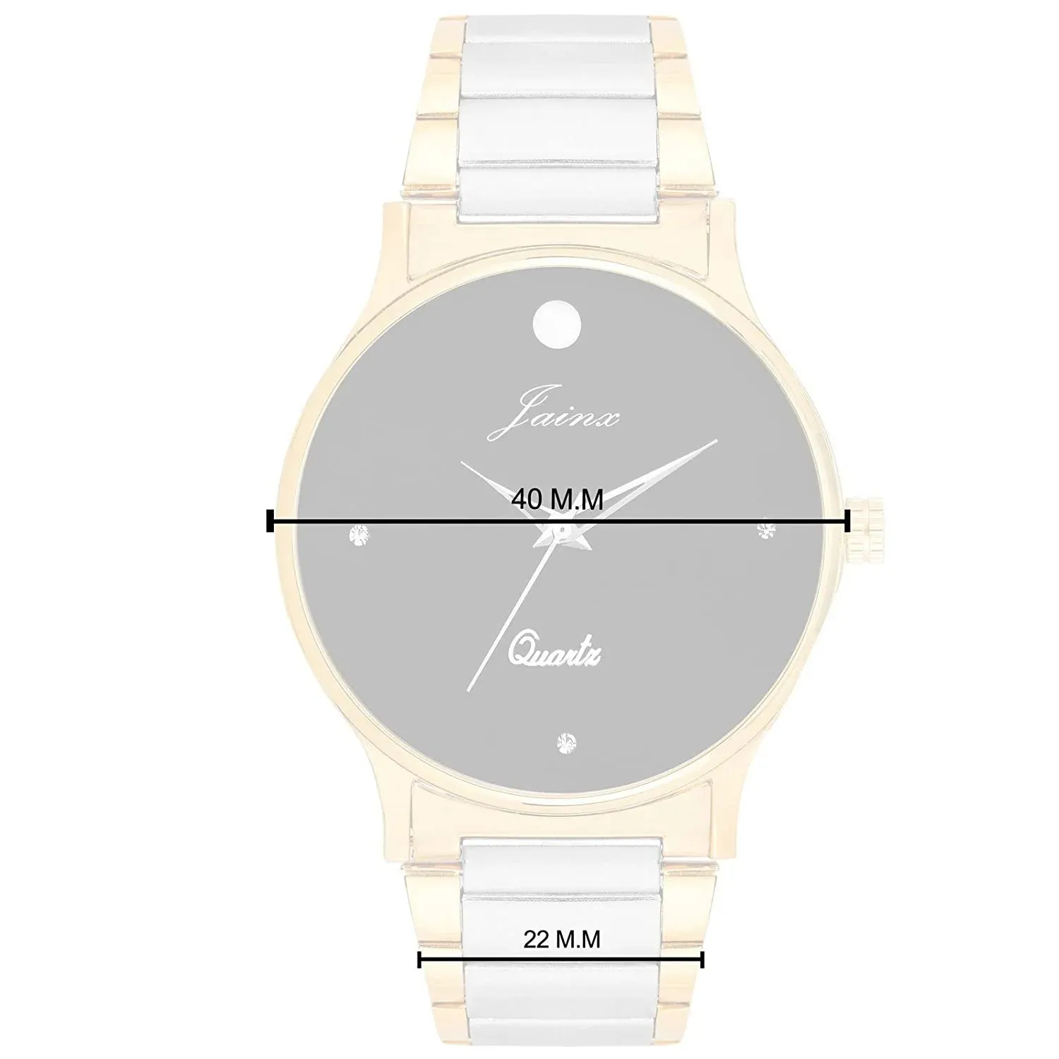 Black Dial Golden Premium Analog Watch - For Men JM1102