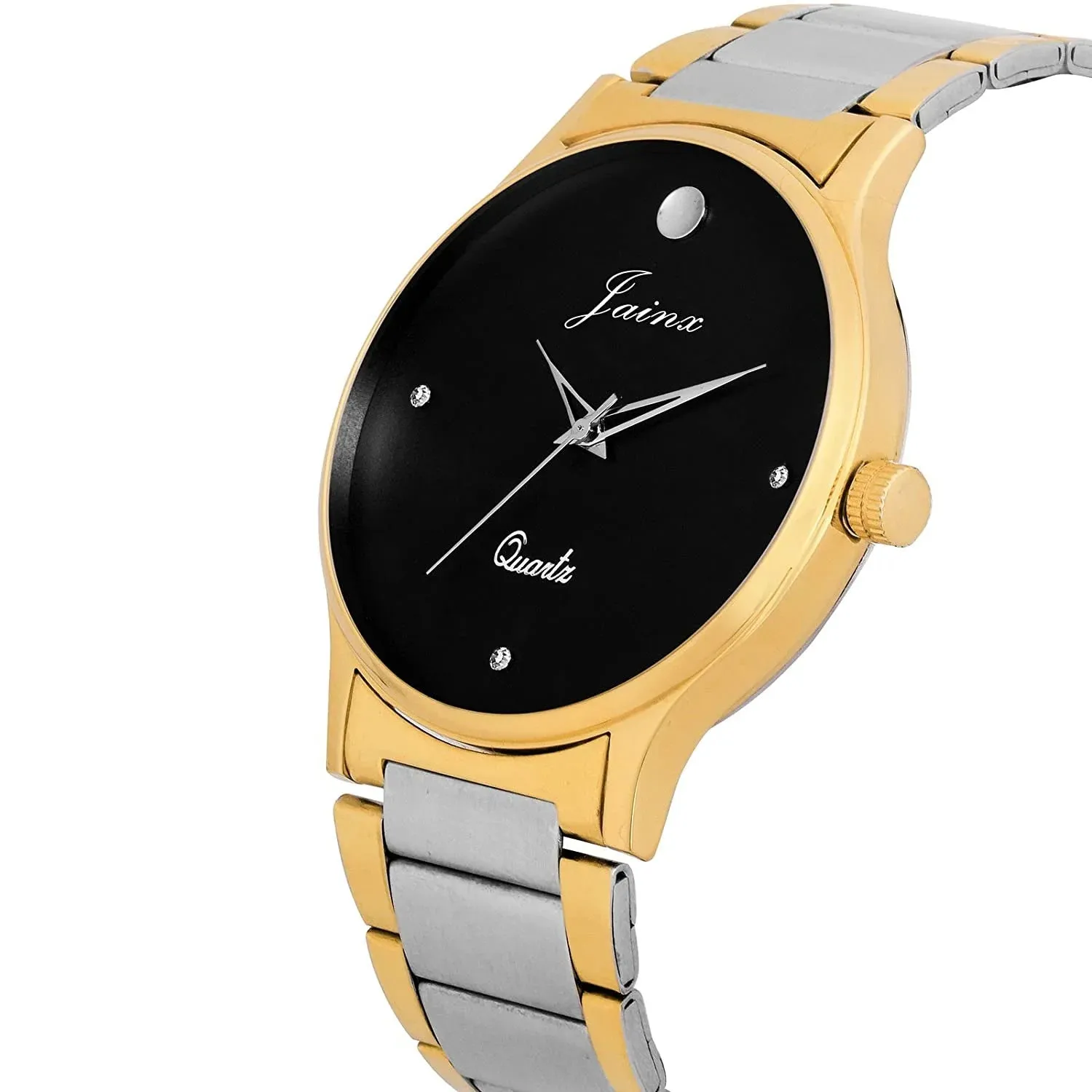Black Dial Golden Premium Analog Watch - For Men JM1102