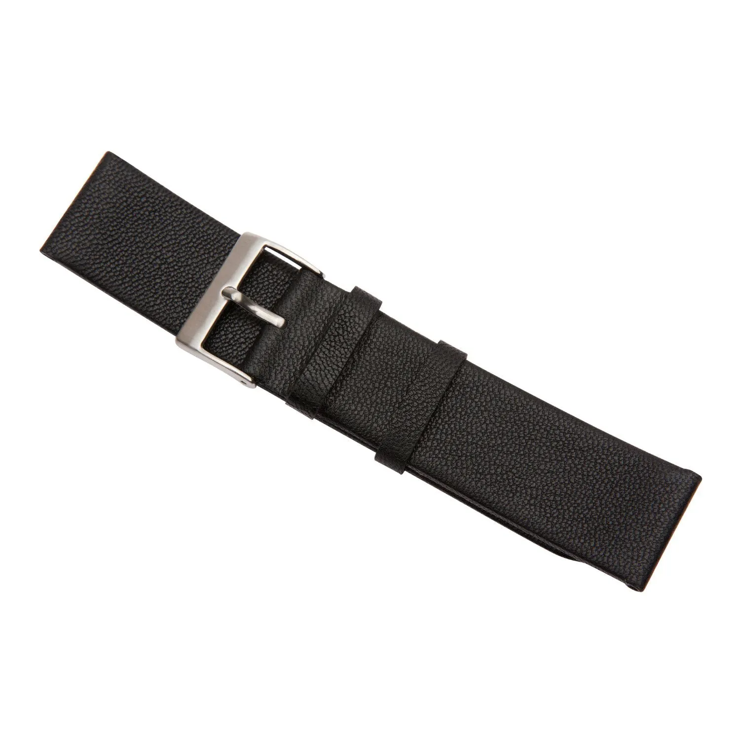 Black Lambskin Leather Watch Band
