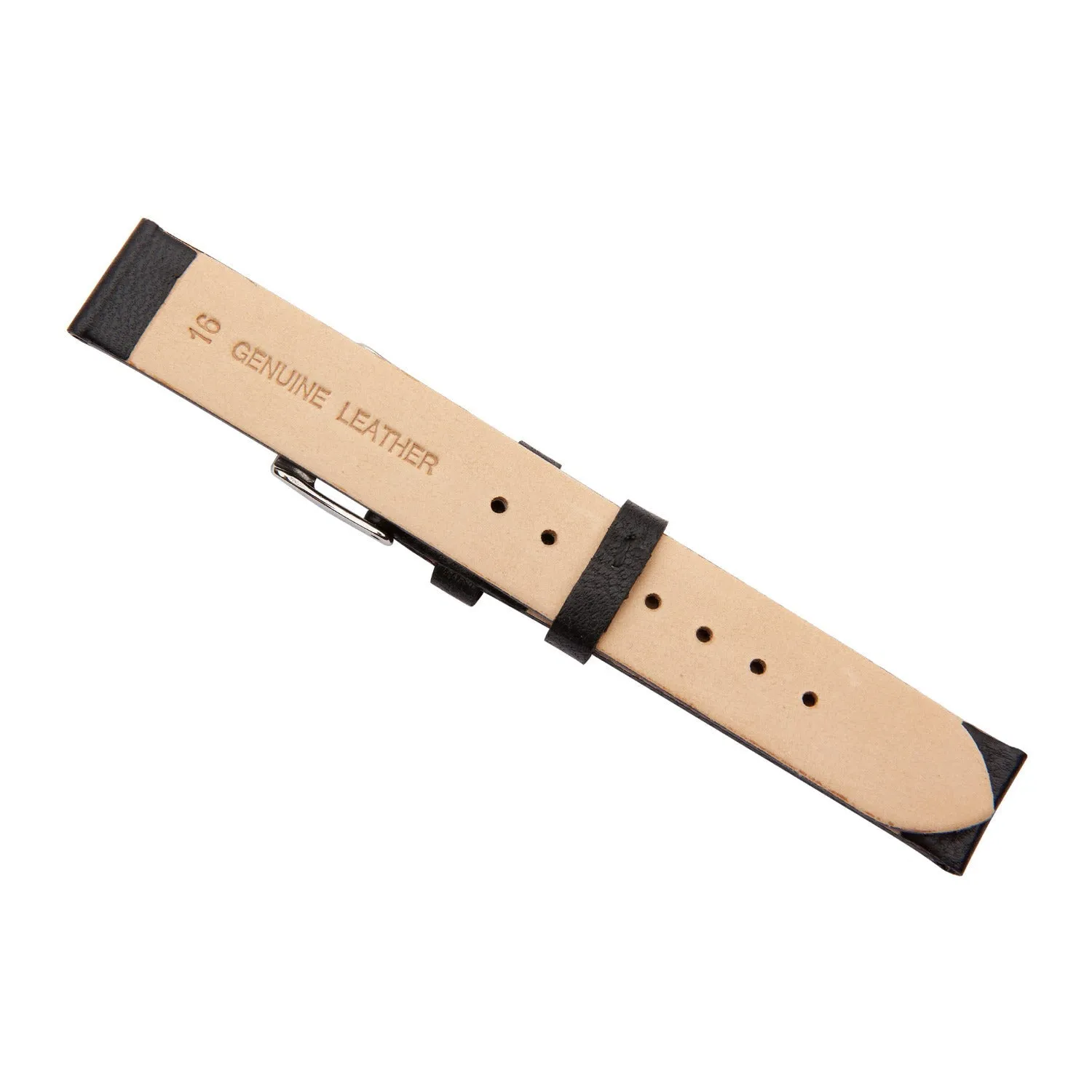 Black Lambskin Leather Watch Band