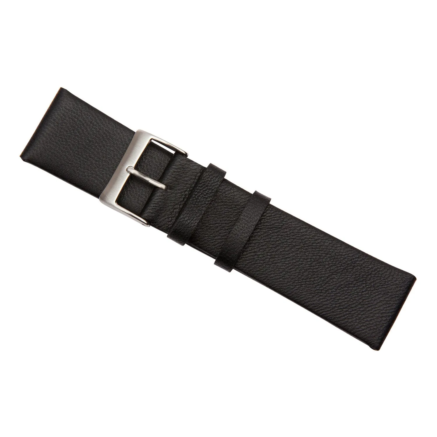 Black Lambskin Leather Watch Band
