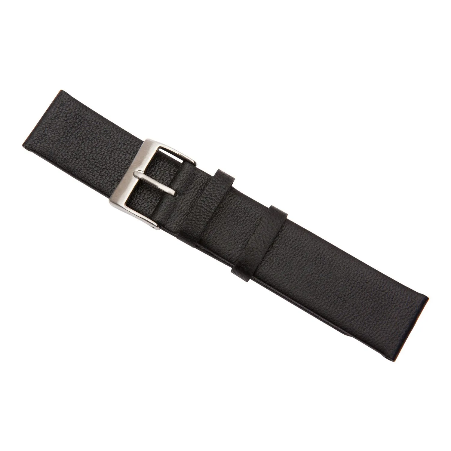Black Lambskin Leather Watch Band