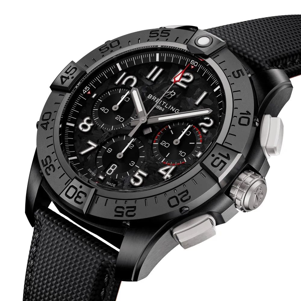 Breitling Avenger B01 Chronograph 44mm Night Mission Black Dial Ceramic Automatic Gents Watch SB0147101B1X1