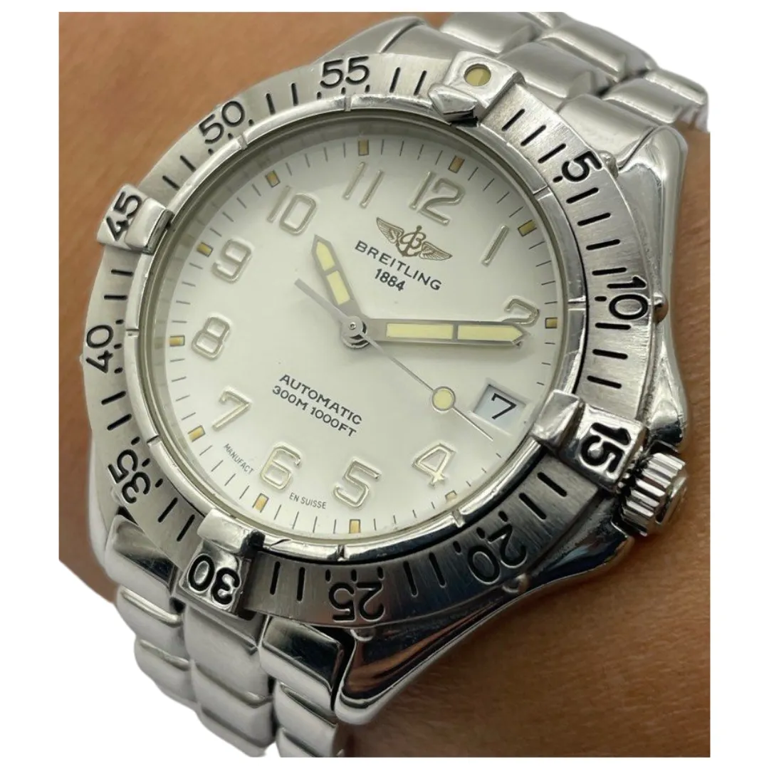 Breitling Colt A17035 38mm Automatic White Dial Watch