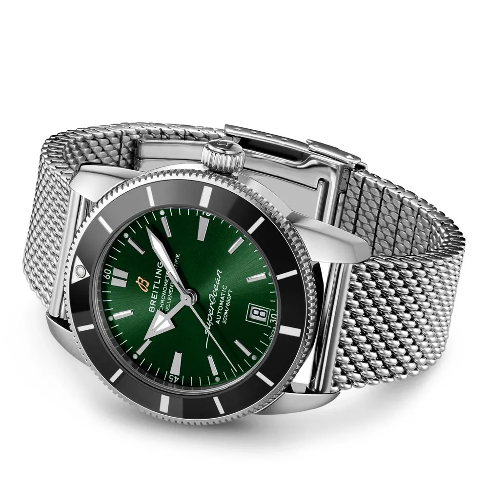 Breitling Superocean Heritage B20 42mm Green Dial Automatic Gents Watch AB2010121L1A1