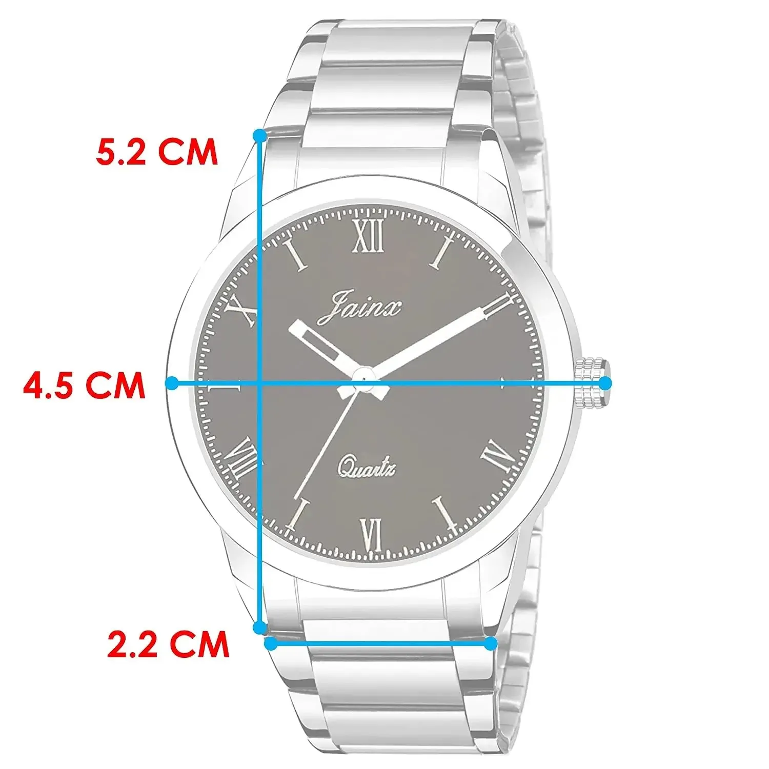 Brown Dial Steel Chain Analog Watch - For Men JM7137