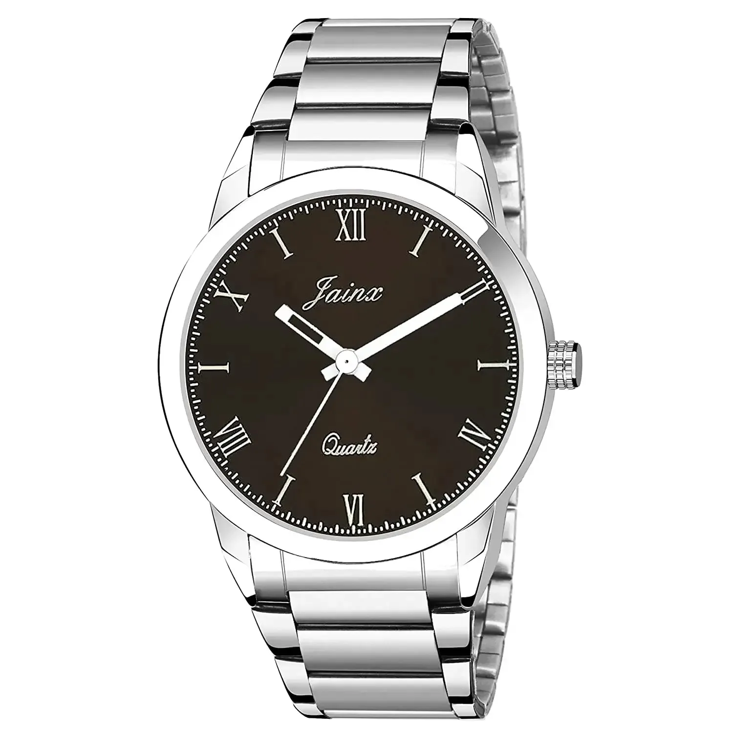 Brown Dial Steel Chain Analog Watch - For Men JM7137