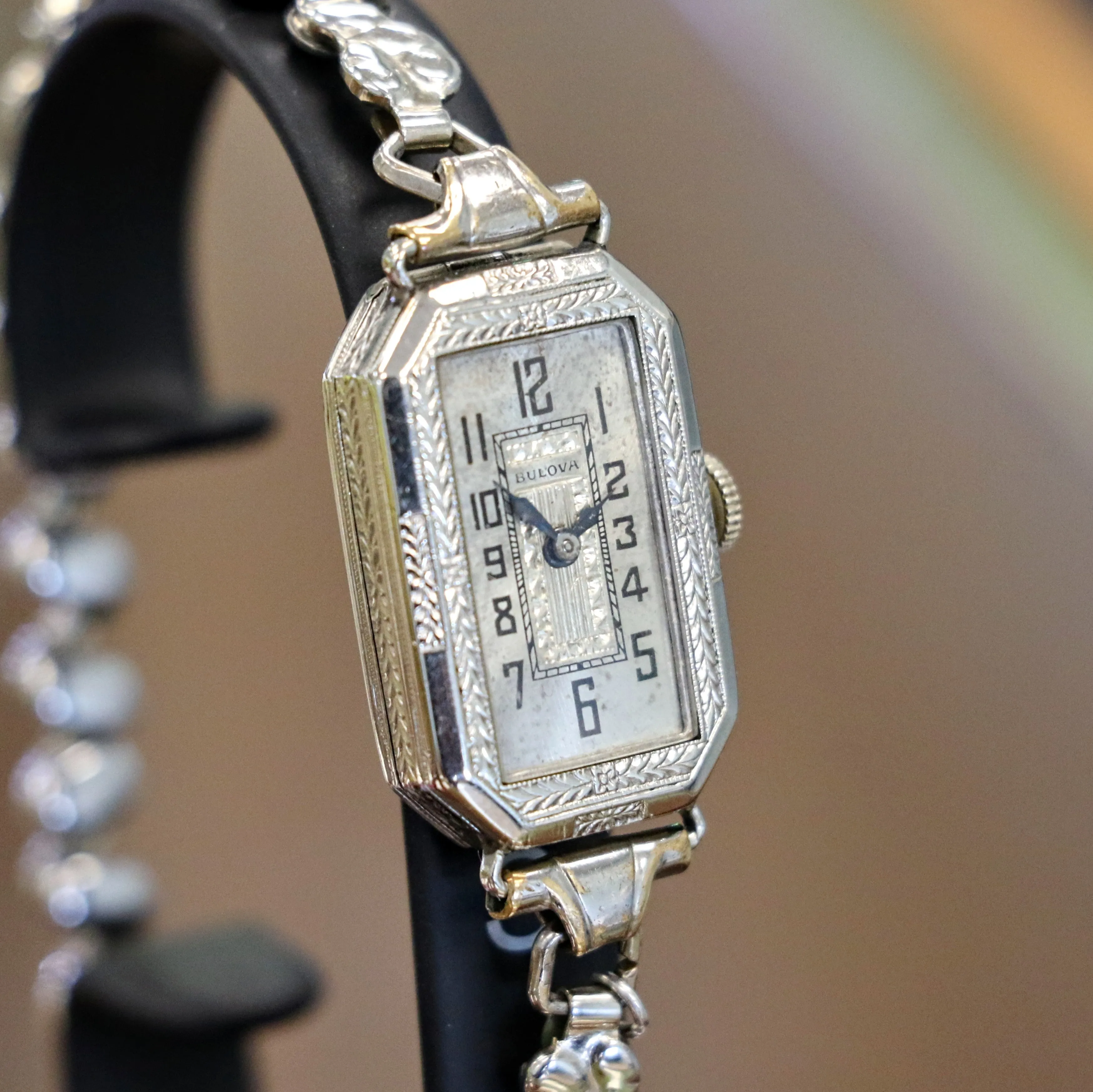 BULOVA 1926 Baroness Ladies Wristwatch Cal. 6AF 15 Jewels Art Deco Watch 14K WGF
