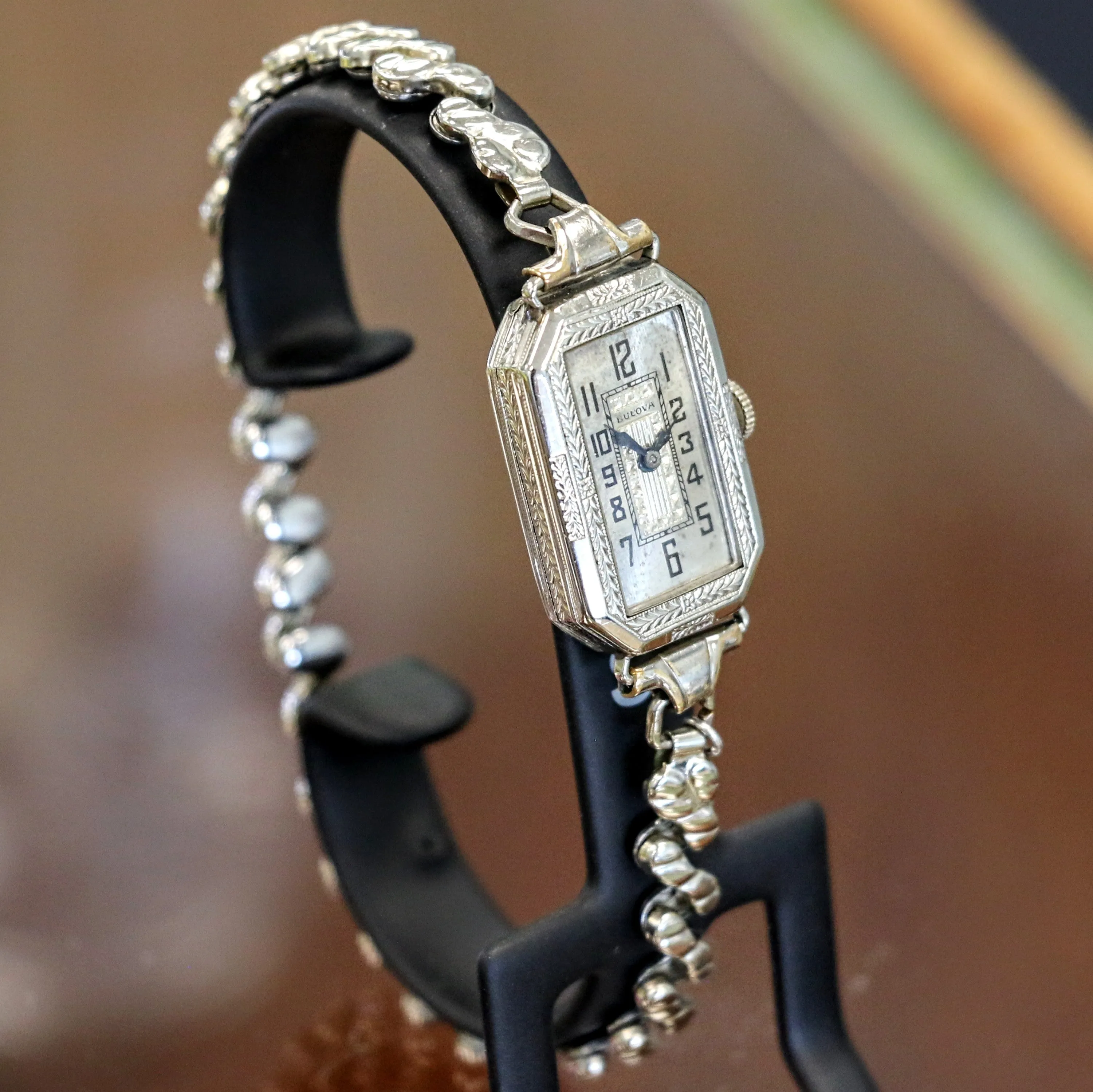 BULOVA 1926 Baroness Ladies Wristwatch Cal. 6AF 15 Jewels Art Deco Watch 14K WGF