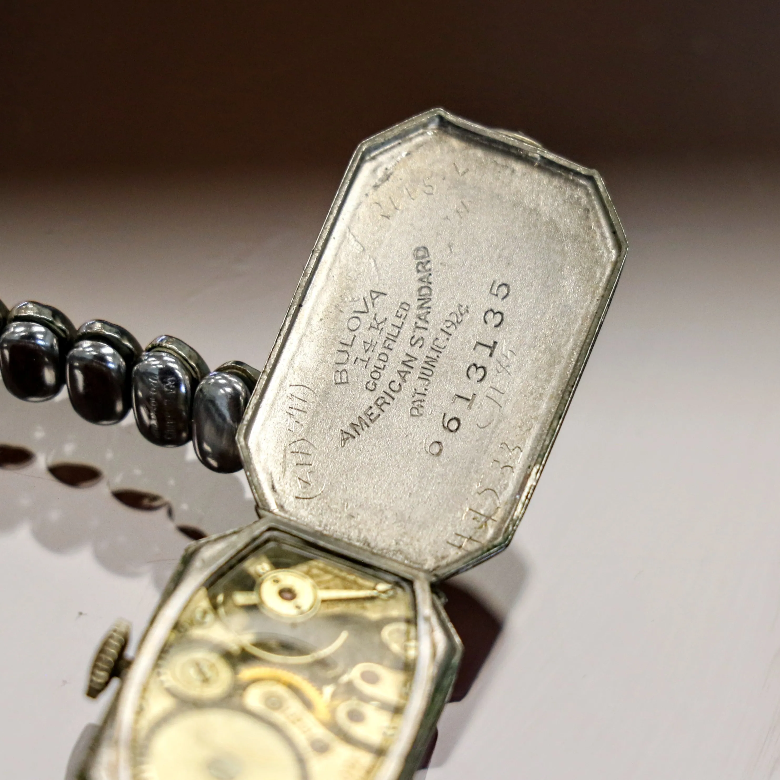 BULOVA 1926 Baroness Ladies Wristwatch Cal. 6AF 15 Jewels Art Deco Watch 14K WGF