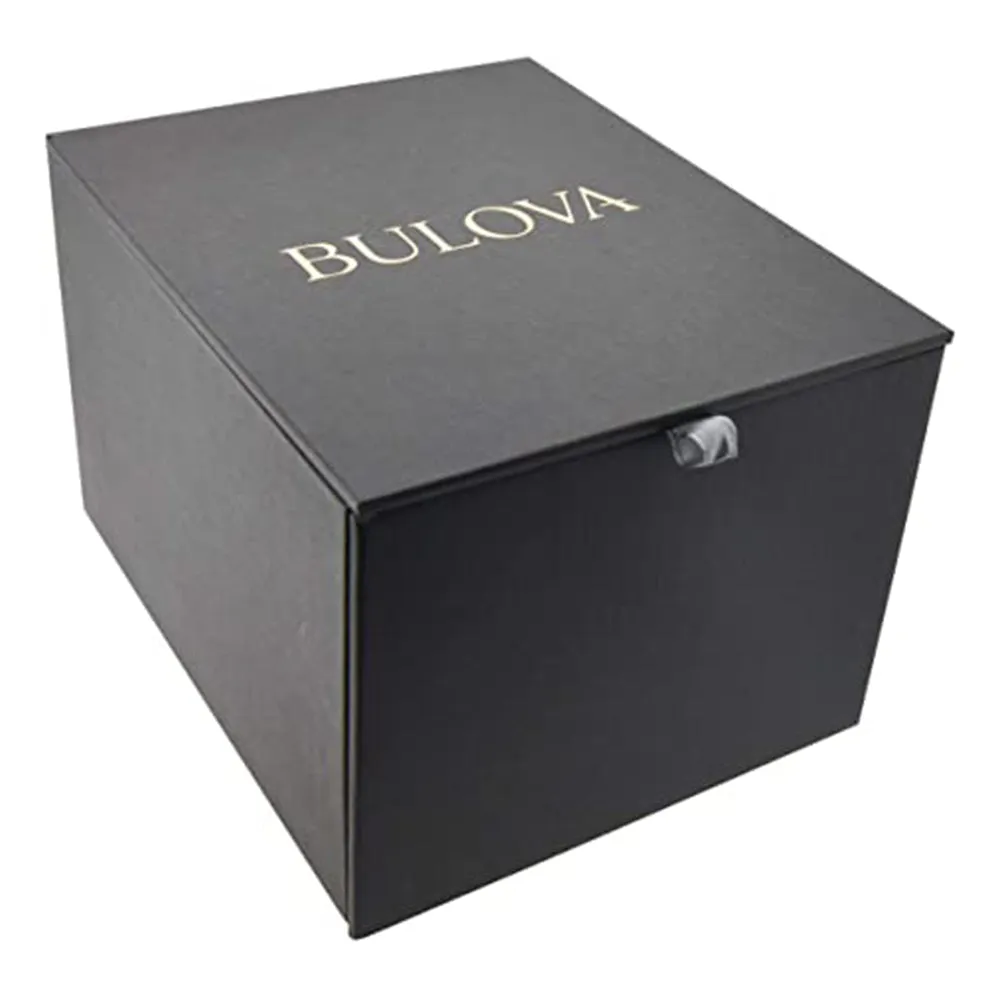 Bulova Phantom Baguette Mens Silver-Tone Bracelet Band Silver Quartz Dial Watch - 96A236
