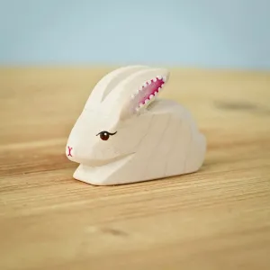 BumbuToys Wooden Animal - Rabbit - Easter, Perching