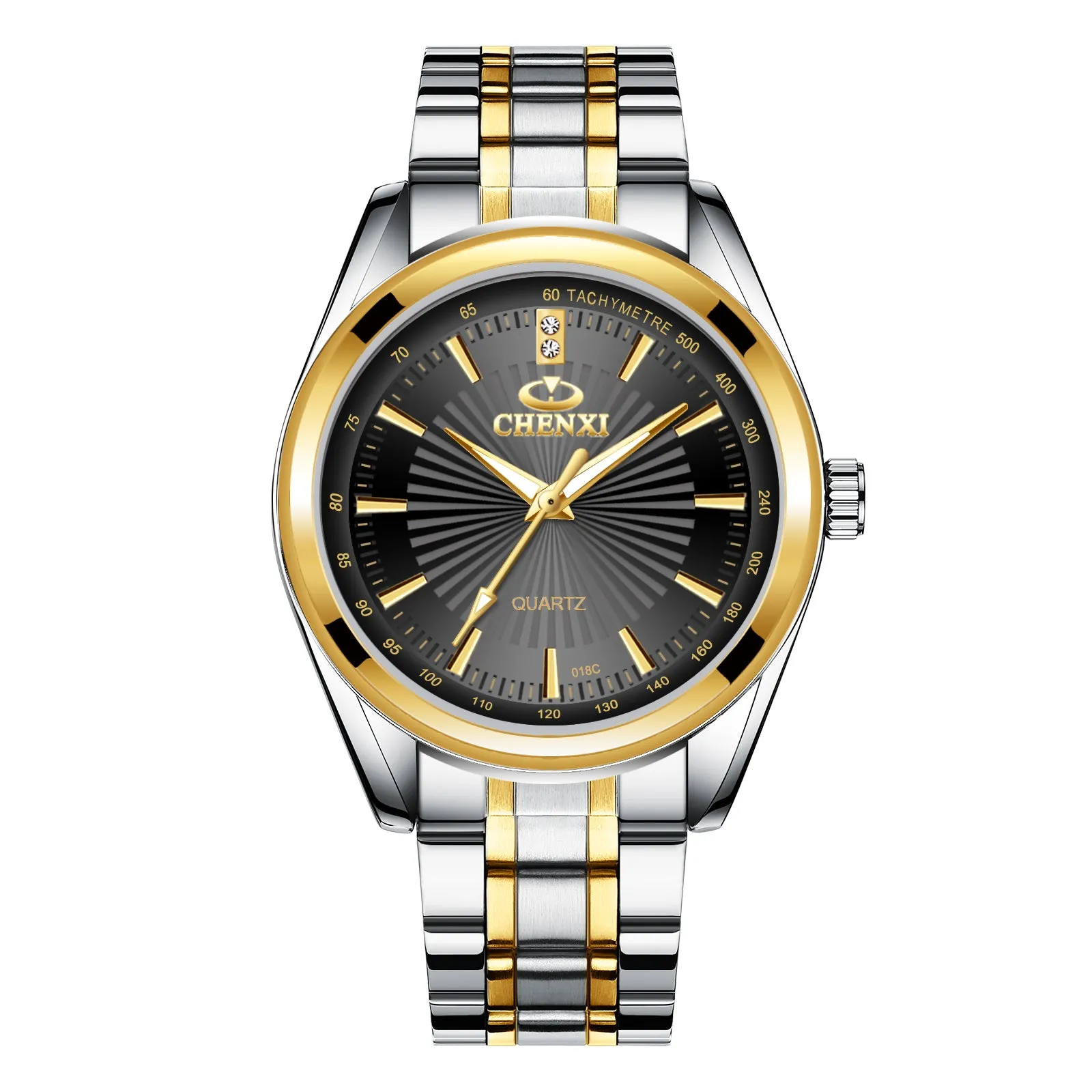 Business waterproof steel band quartz watch W28CX8018C