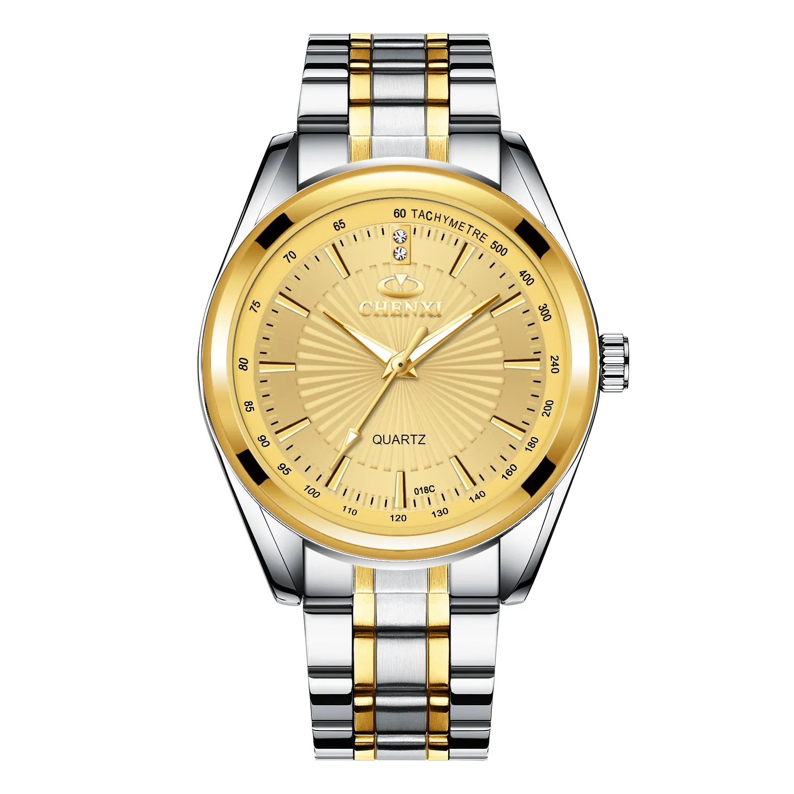 Business waterproof steel band quartz watch W28CX8018C