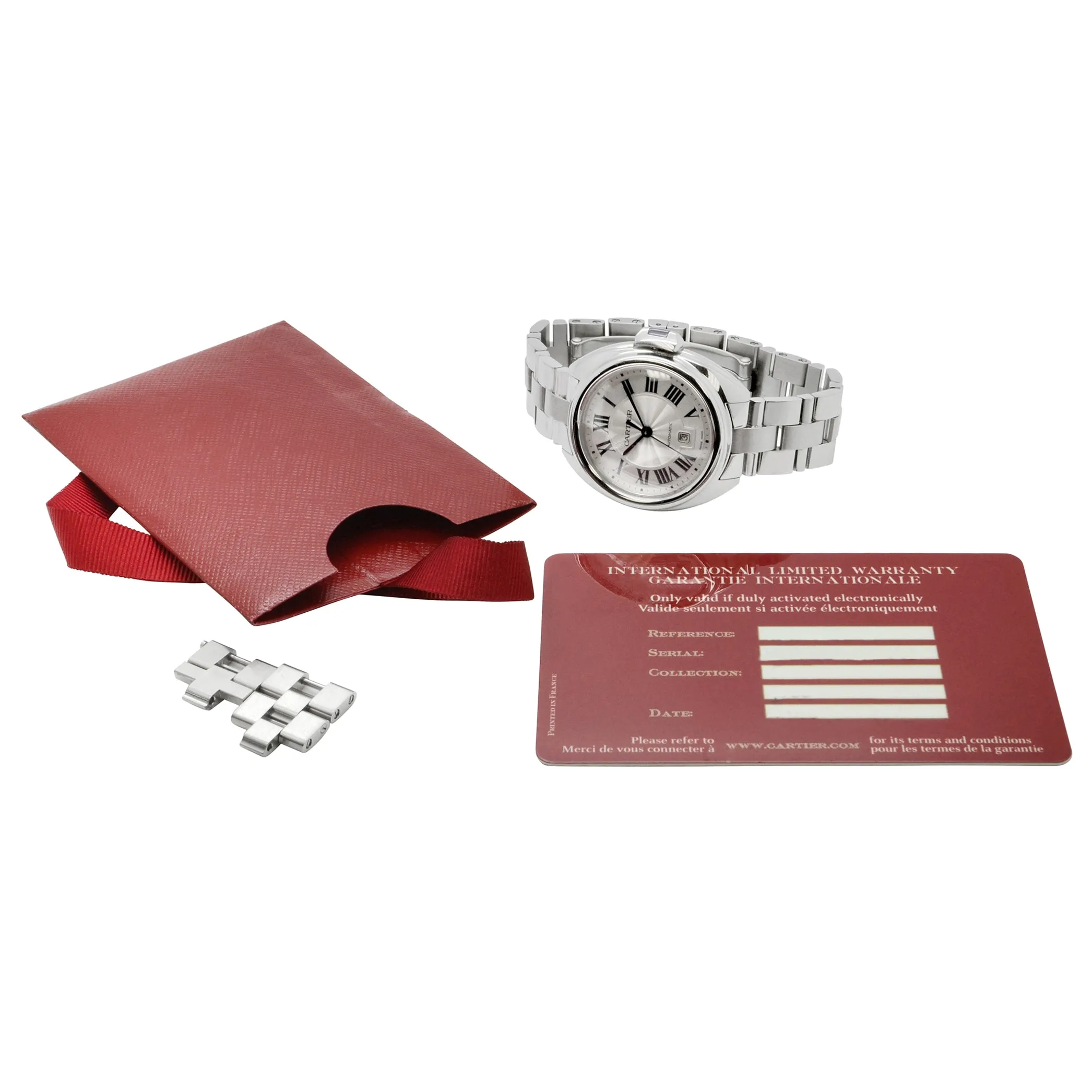 Cartier Cle Ladies WSCL0005 Silver Dial Automatic Women's Watch
