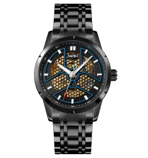Cellular mesh pointer mechanical watch W2392825