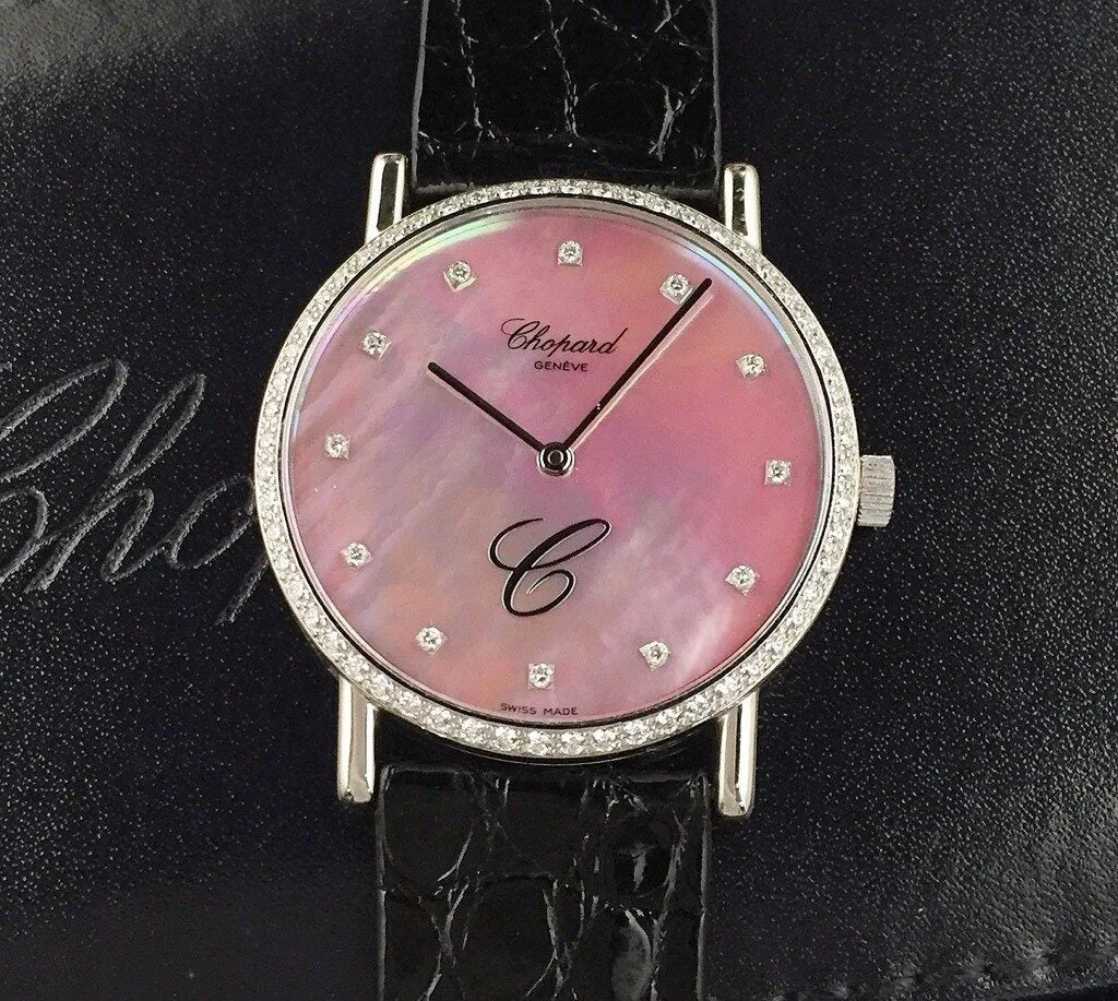 Chopard Classic Diamond Pink Dial Ladies Watch 173154-1001