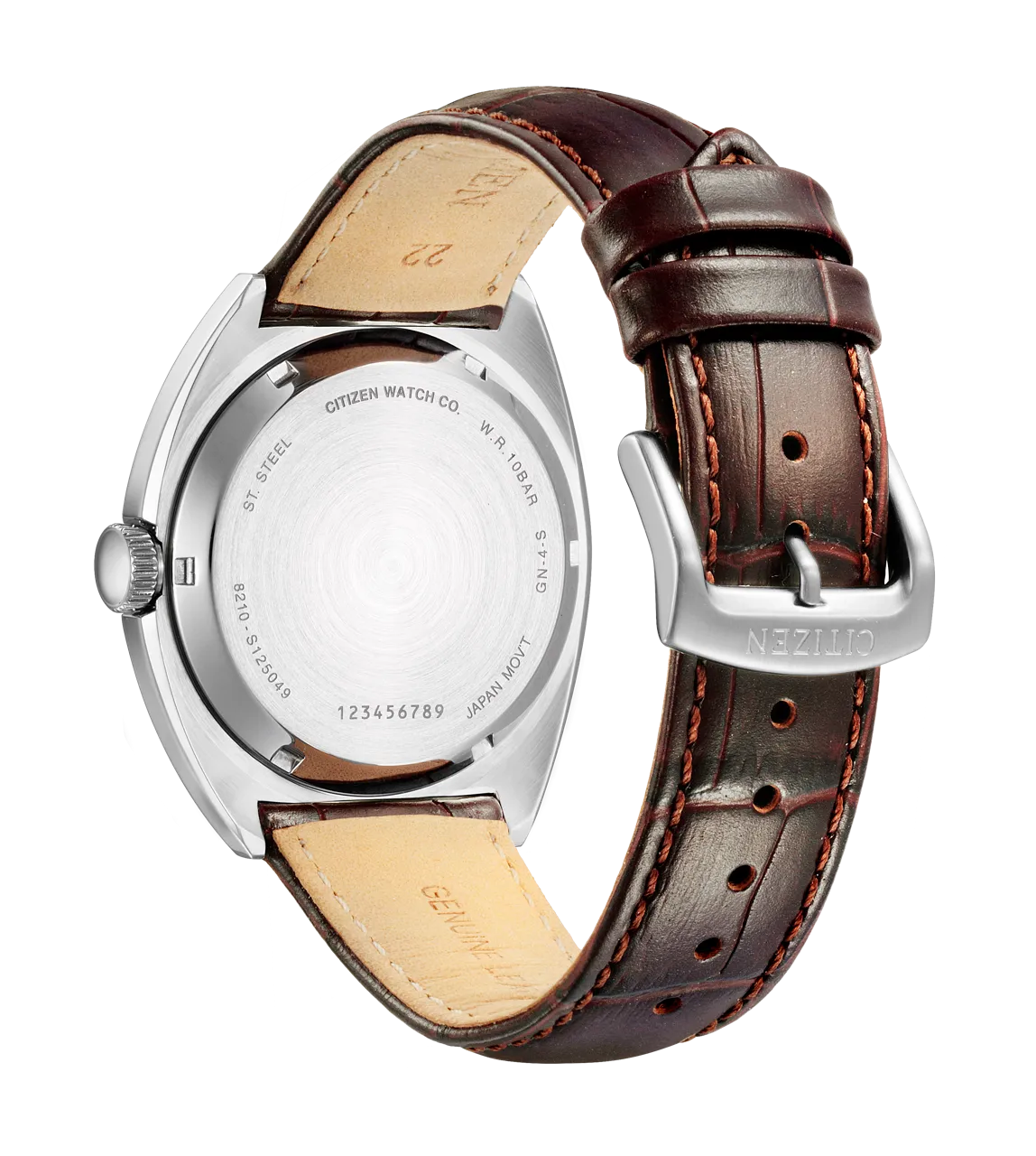 Citizen Automatic Dark Brown Leather Dress Watch NJ0100-03H