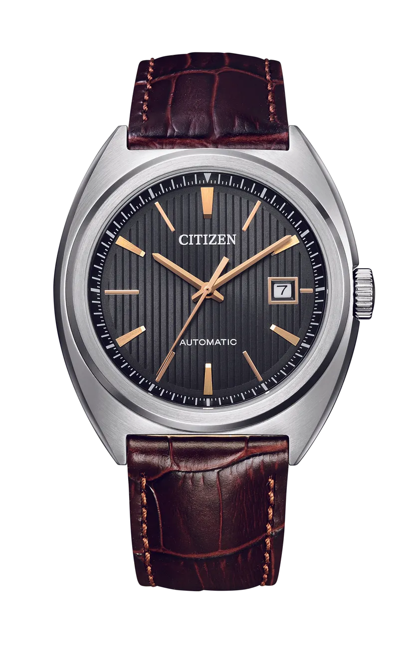 Citizen Automatic Dark Brown Leather Dress Watch NJ0100-03H